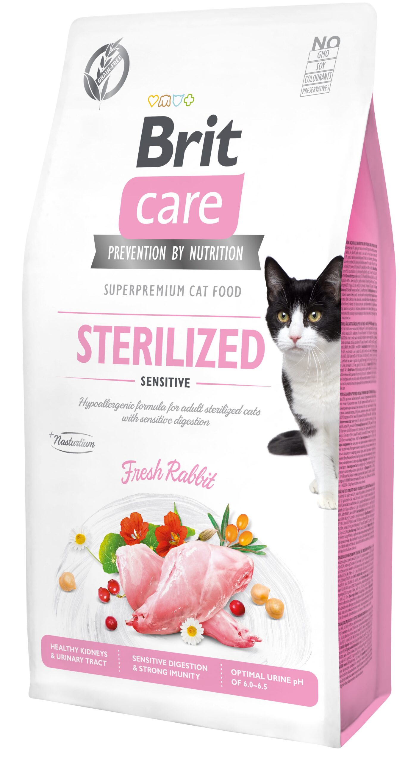 8595602540754.jpg Brit Care Cat Grain-Free Sterilized Sensitive kassitoit 7 kg - Pilt 1