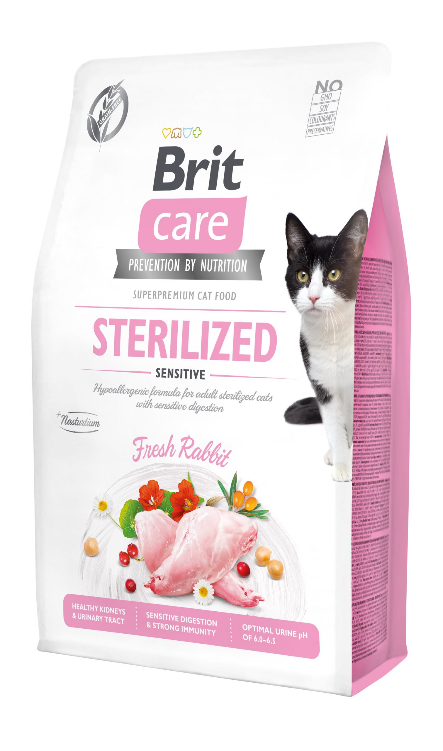 8595602540761.jpg Brit Care Cat Grain-Free Sterilized Sensitive kassitoit 2 kg - Pilt 1