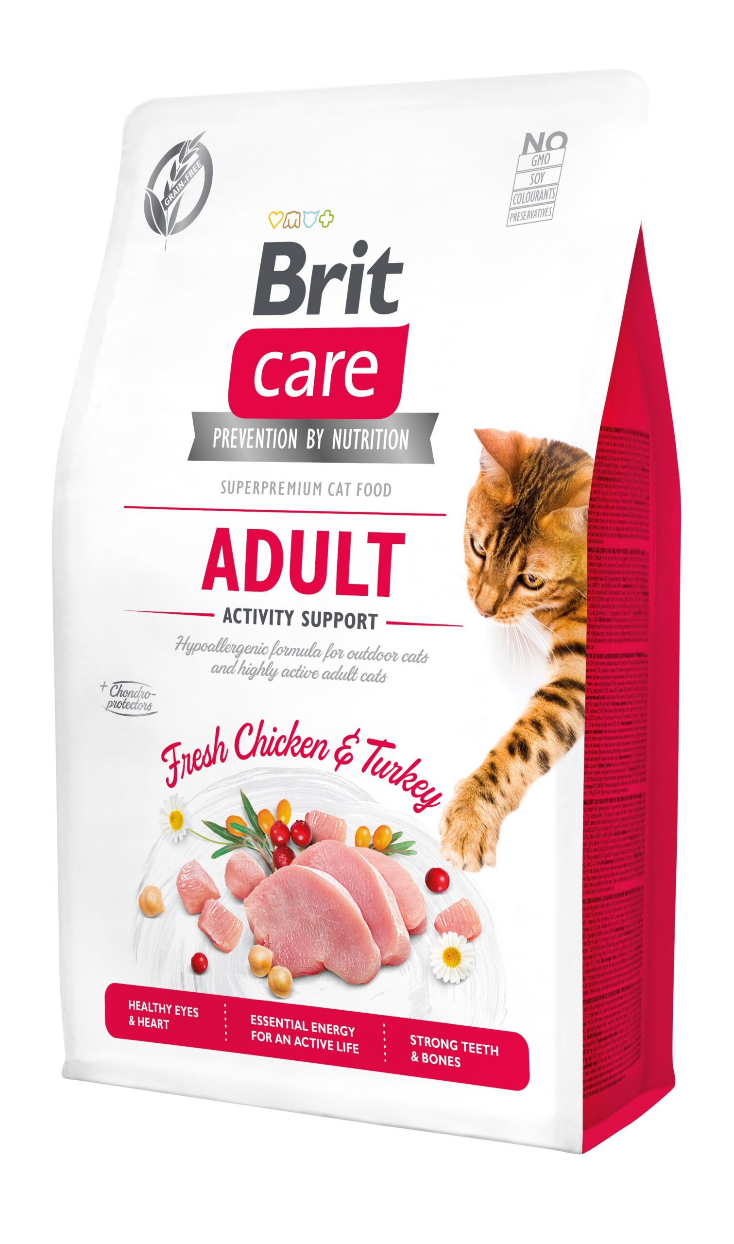 8595602540822.jpg Brit Care Cat Grain-Free Adult Activity Support kassitoit 2kg - Pilt 1