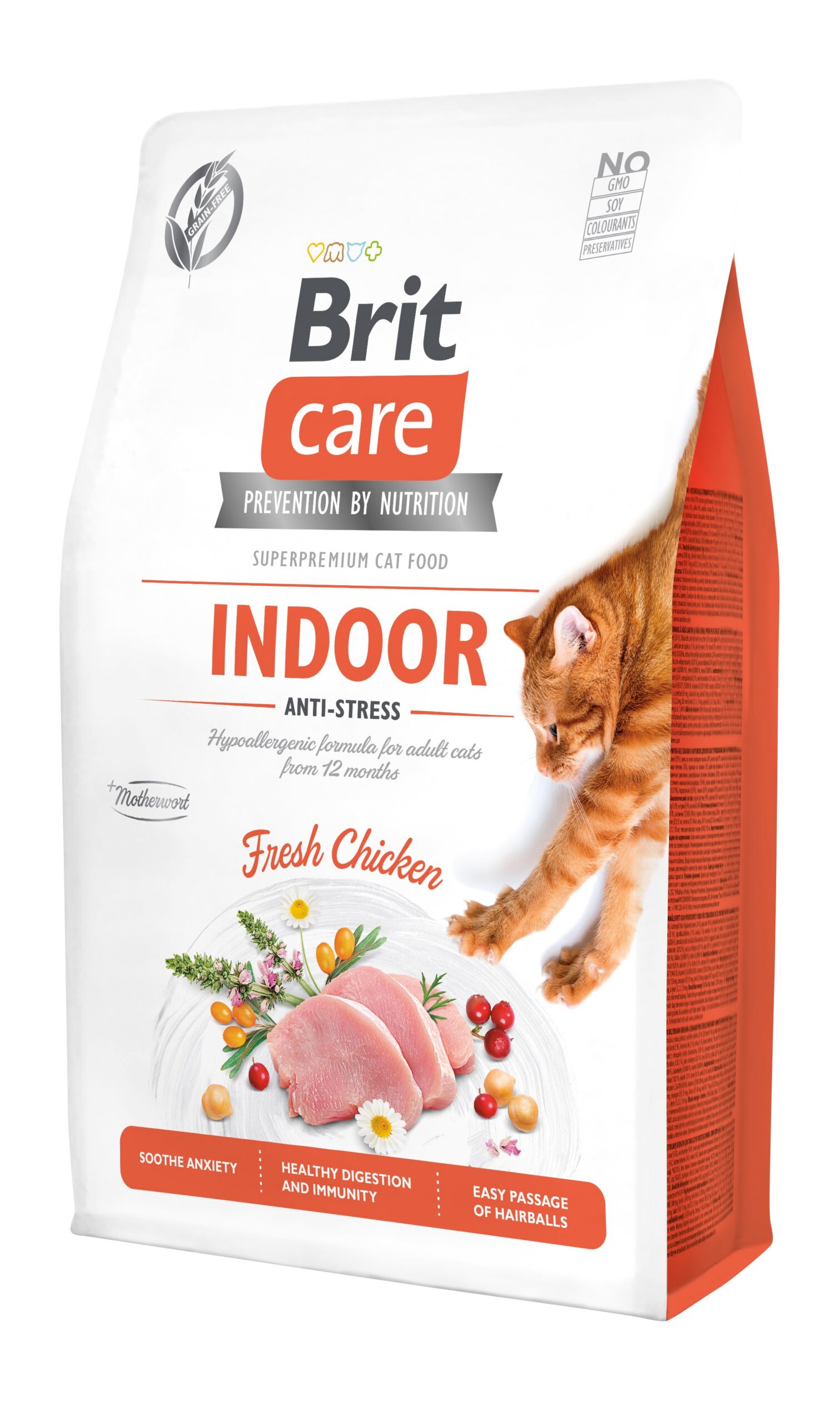 8595602540853.jpg Brit Care Cat Grain-Free Indoor Anti-Stress kassitoit 2 kg - Pilt 1