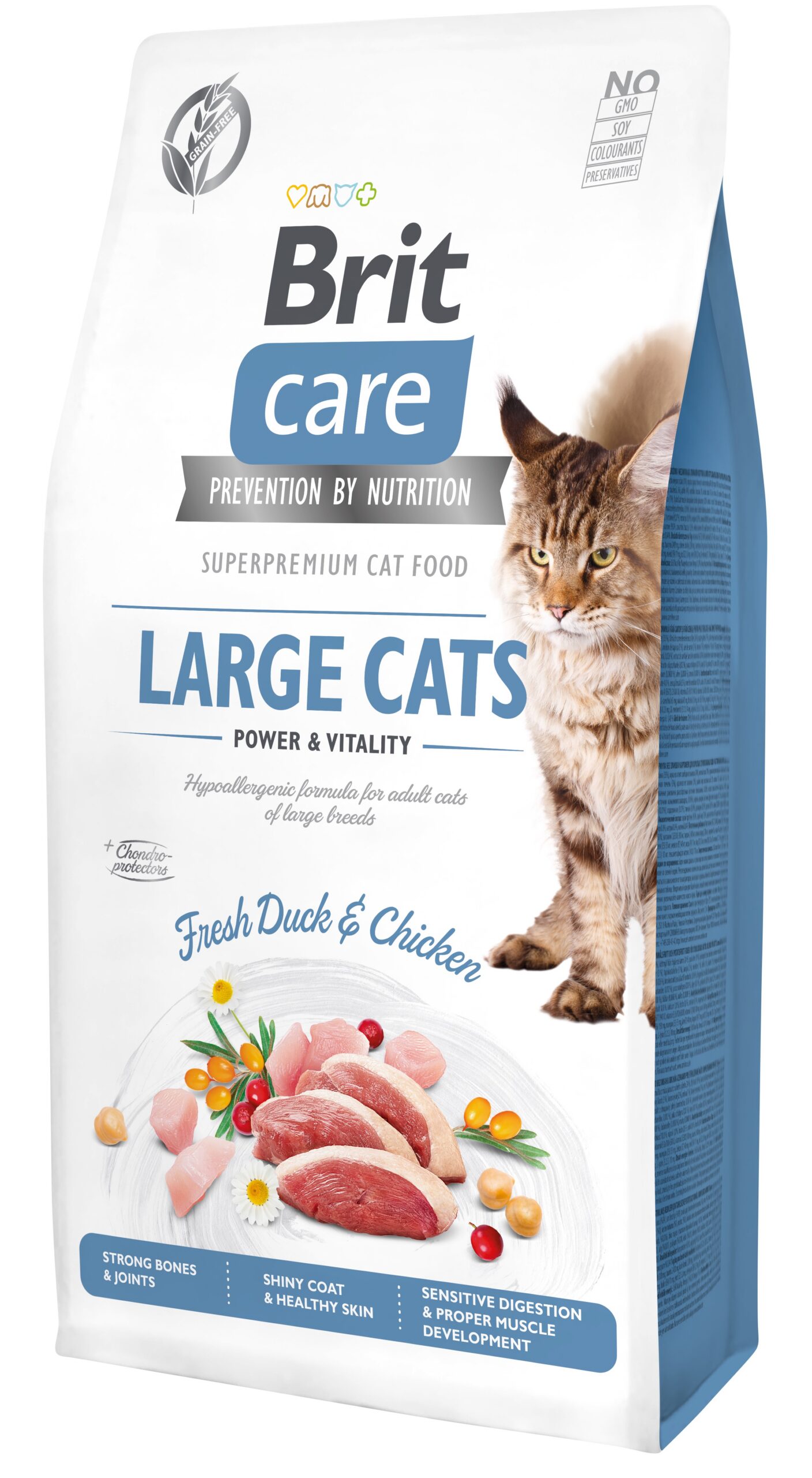 8595602540907.jpg Brit Care Cat Grain-Free Large cats Power Vitality kassitoit 7 kg - Pilt 1