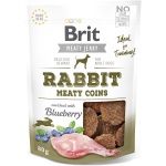 Brit Jerky Rabbit Meaty Coins Snack närimismaius koertele 80g
