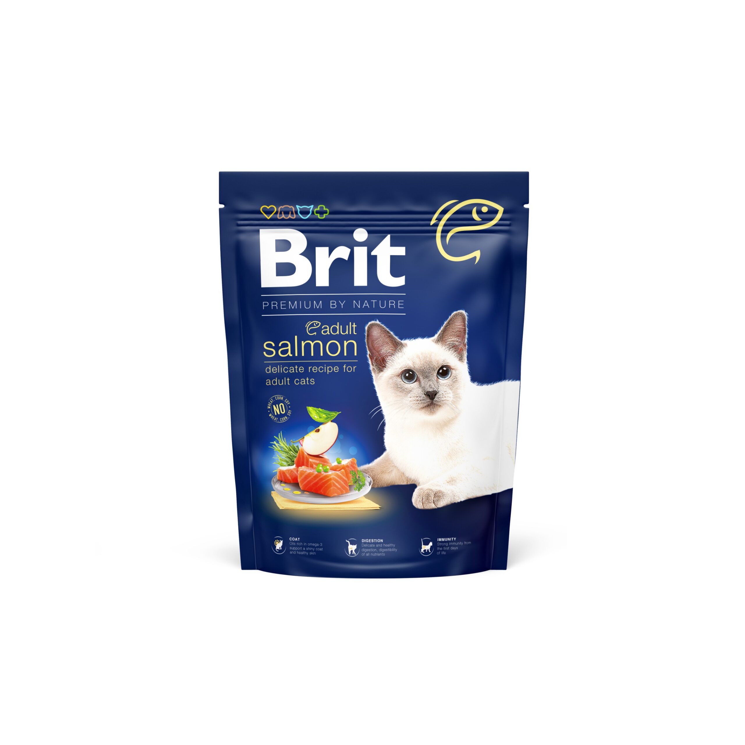 8595602552979.jpg Brit Premium Cat Adult Salmon kassitoit 300g - Pilt 1