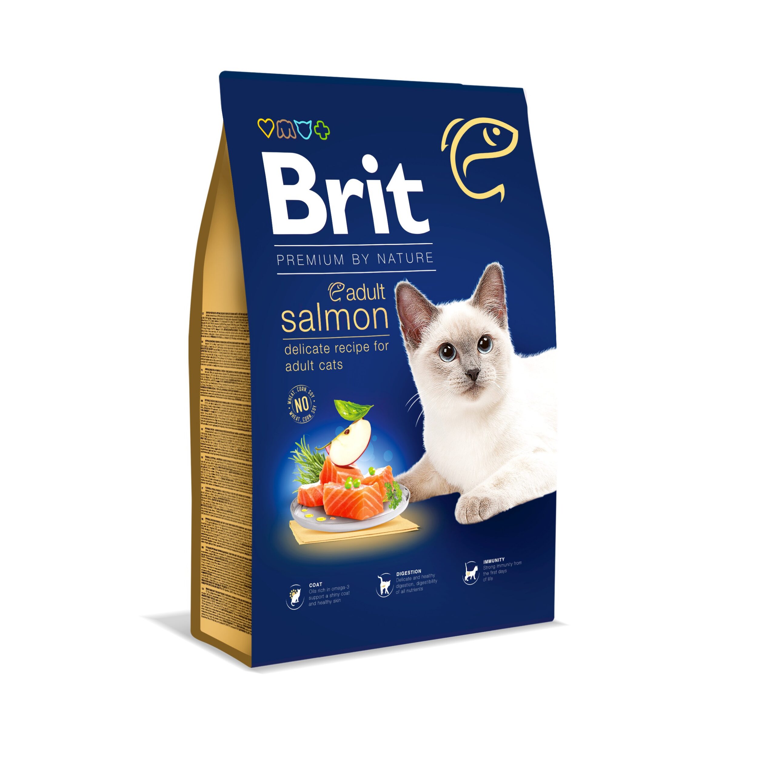 8595602553211.jpg Brit Premium Cat Adult Salmon kassitoit 8kg - Pilt 1