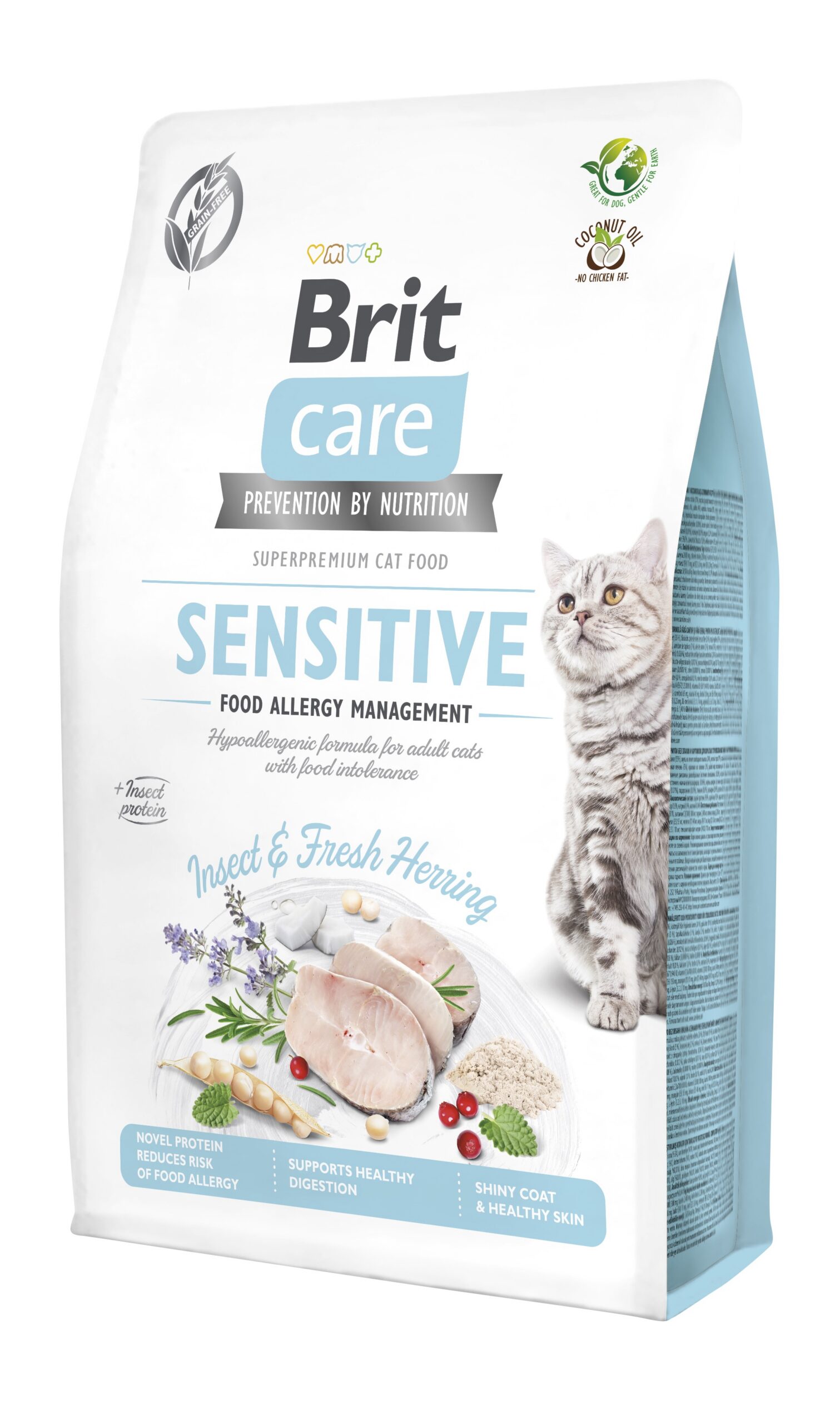 8595602554218.jpg Brit Care Cat Grain-Free Insect & Fresh Herring kassitoit 2 kg - Pilt 1