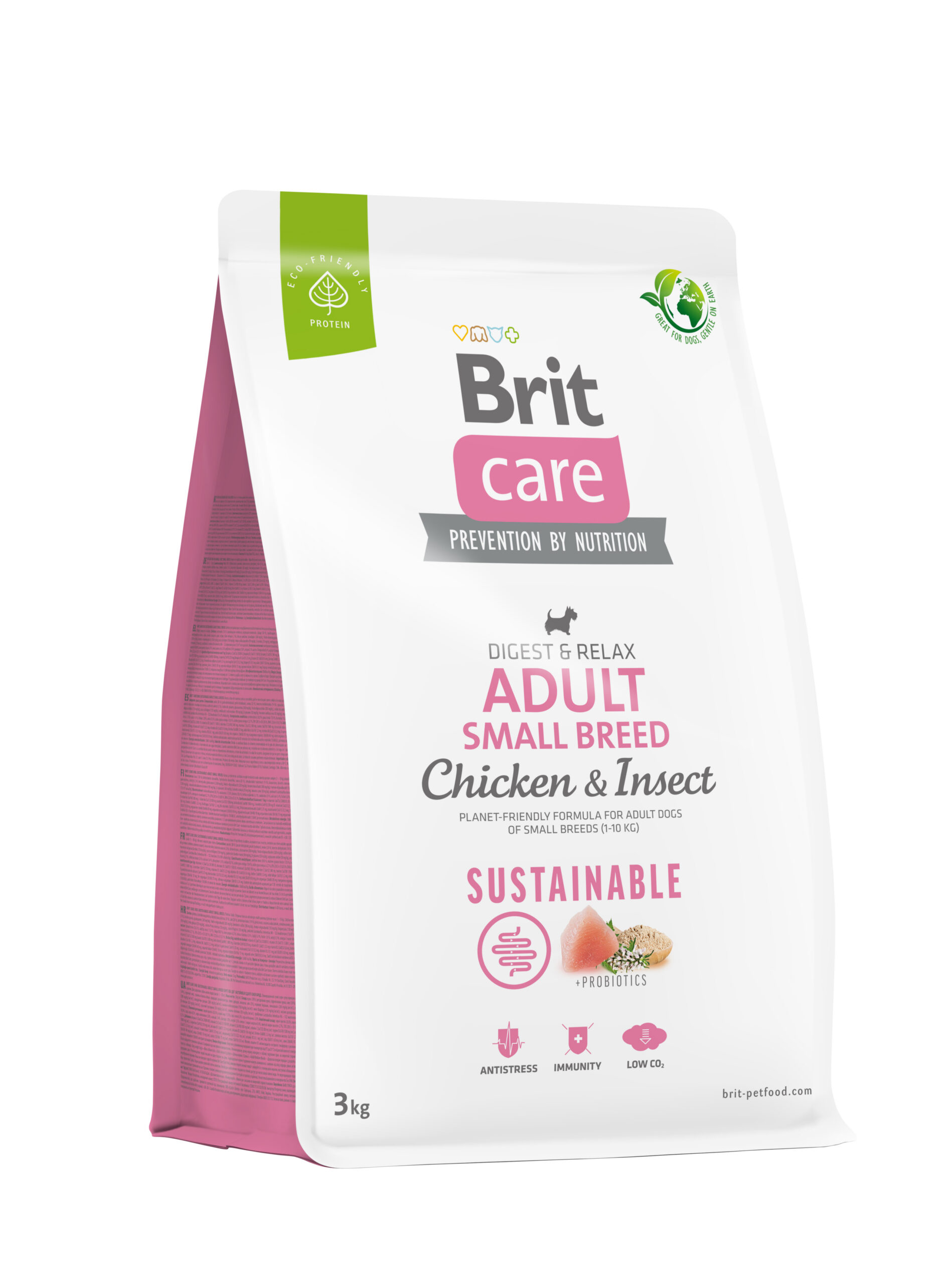 8595602558667.jpg Brit Care Sustainable Adult Small Breed Chicken&Insect koeratoit 3kg - Pilt 1