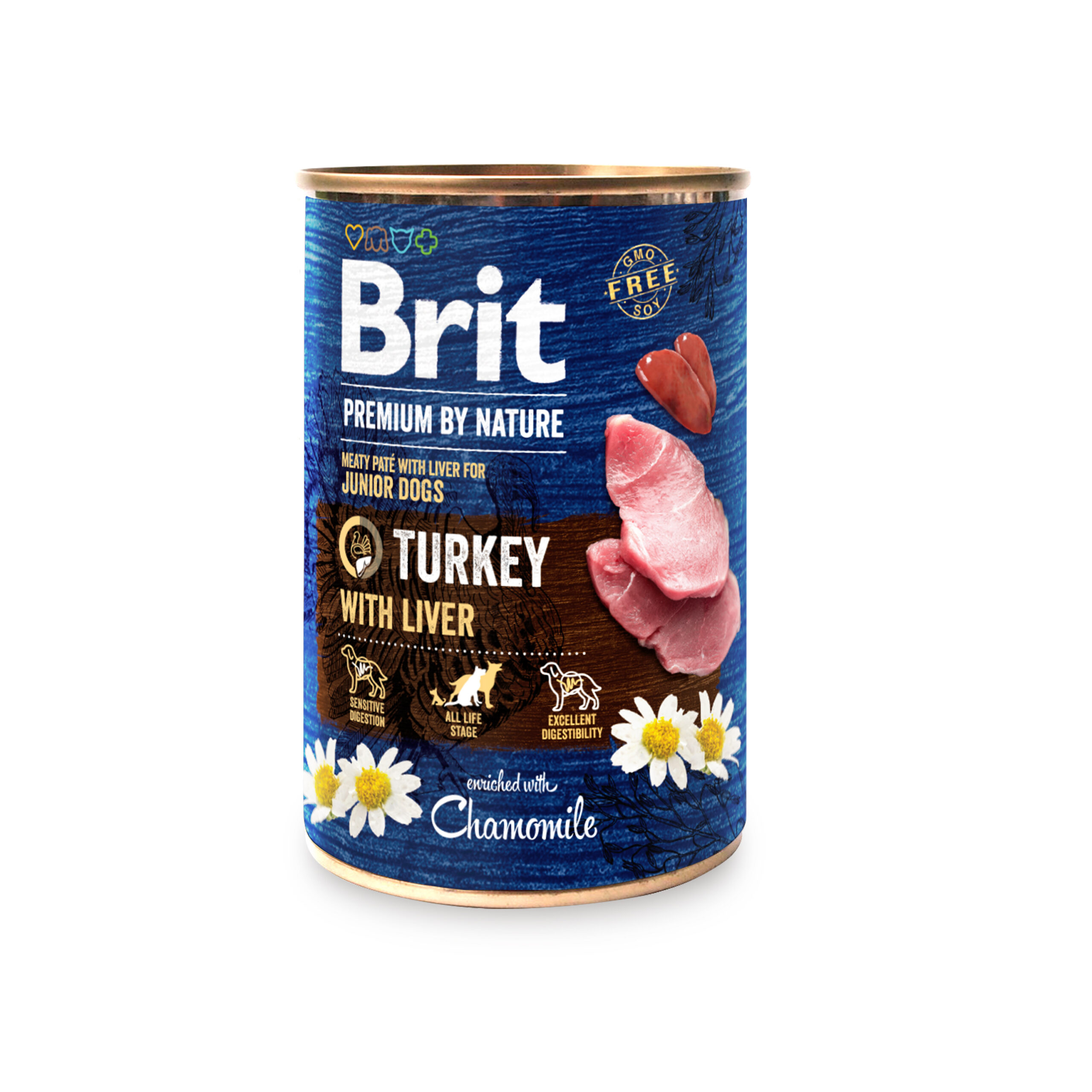 8595602561803.jpg Brit Premium by Nature konserv Turkey with Liver koertele 400g - Pilt 1