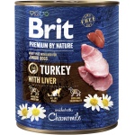 Brit Premium by Nature konserv Turkey with Liver koertele 800g