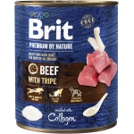 Brit Premium by Nature konserv Beef with Tripes koertele 800g