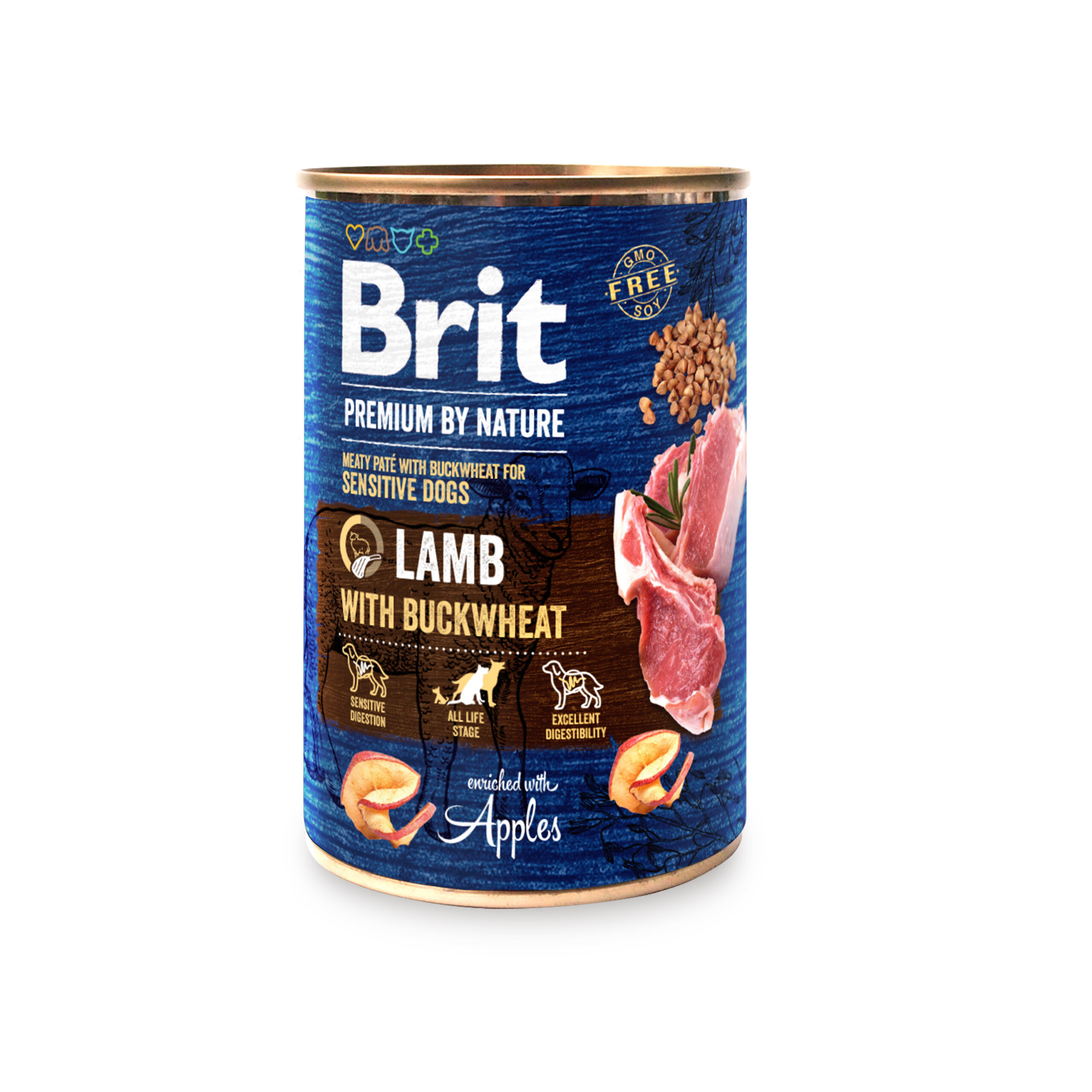 8595602561841.jpg Brit Premium by Nature konserv Lamb with Buckwheat koertele 400g - Pilt 1