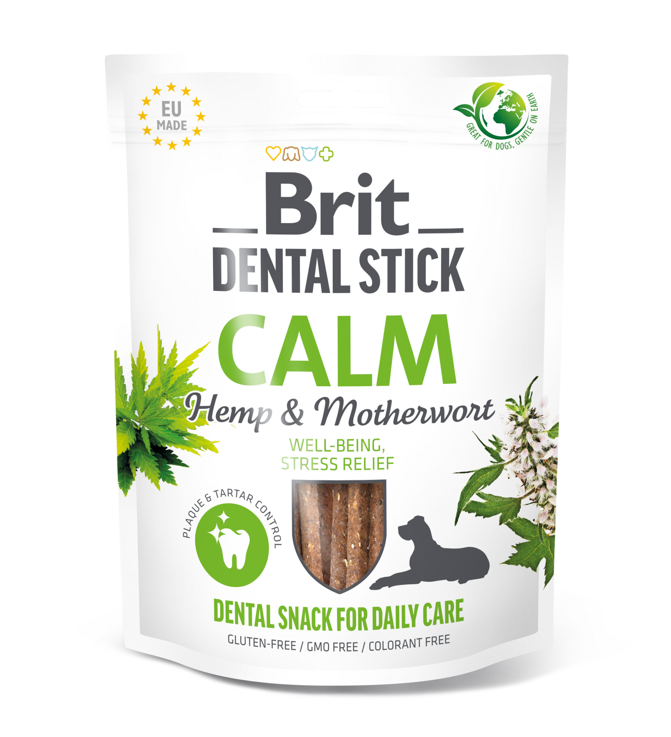 8595602564385.jpg Brit Dental Stick Calm närimispulgad koertele 7tk 251g - Pilt 1