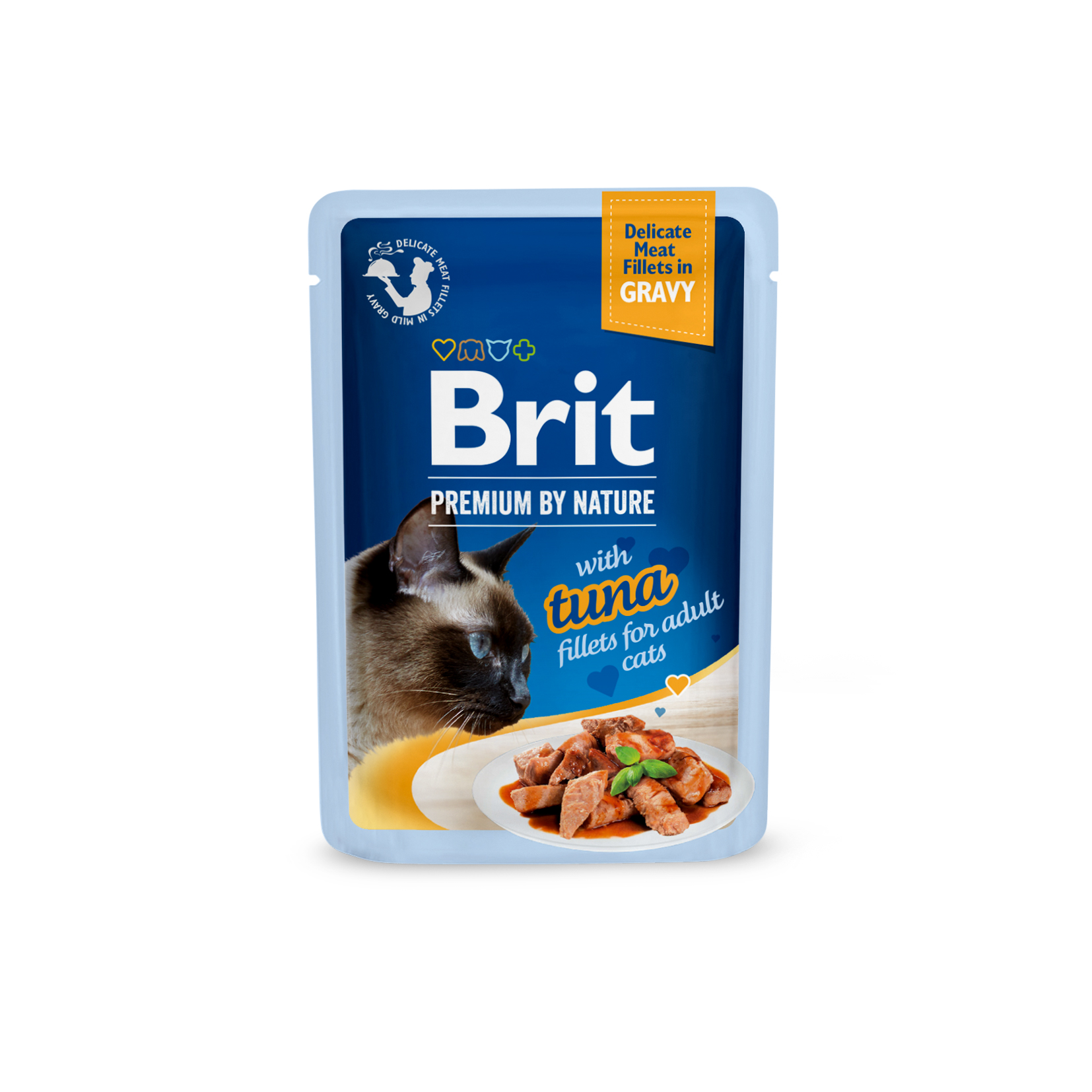 8595602570577.jpg Brit Premium Tuna Fillets in Gravy märgtoit kassidele 85g - Pilt 1