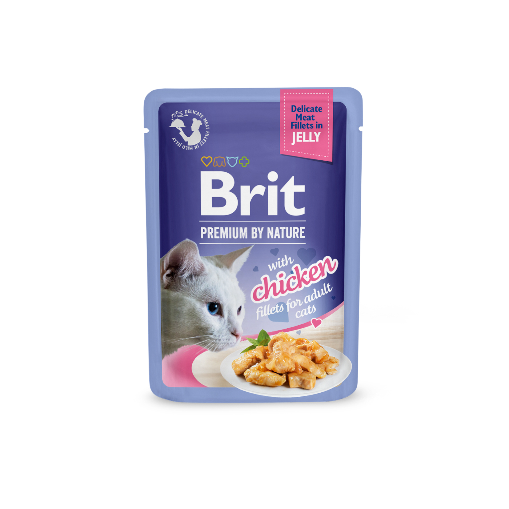 8595602570669.jpg Brit Premium Cat Delicate Chicken Fillets in Jelly märgtoit kassidele 85g - Pilt 1