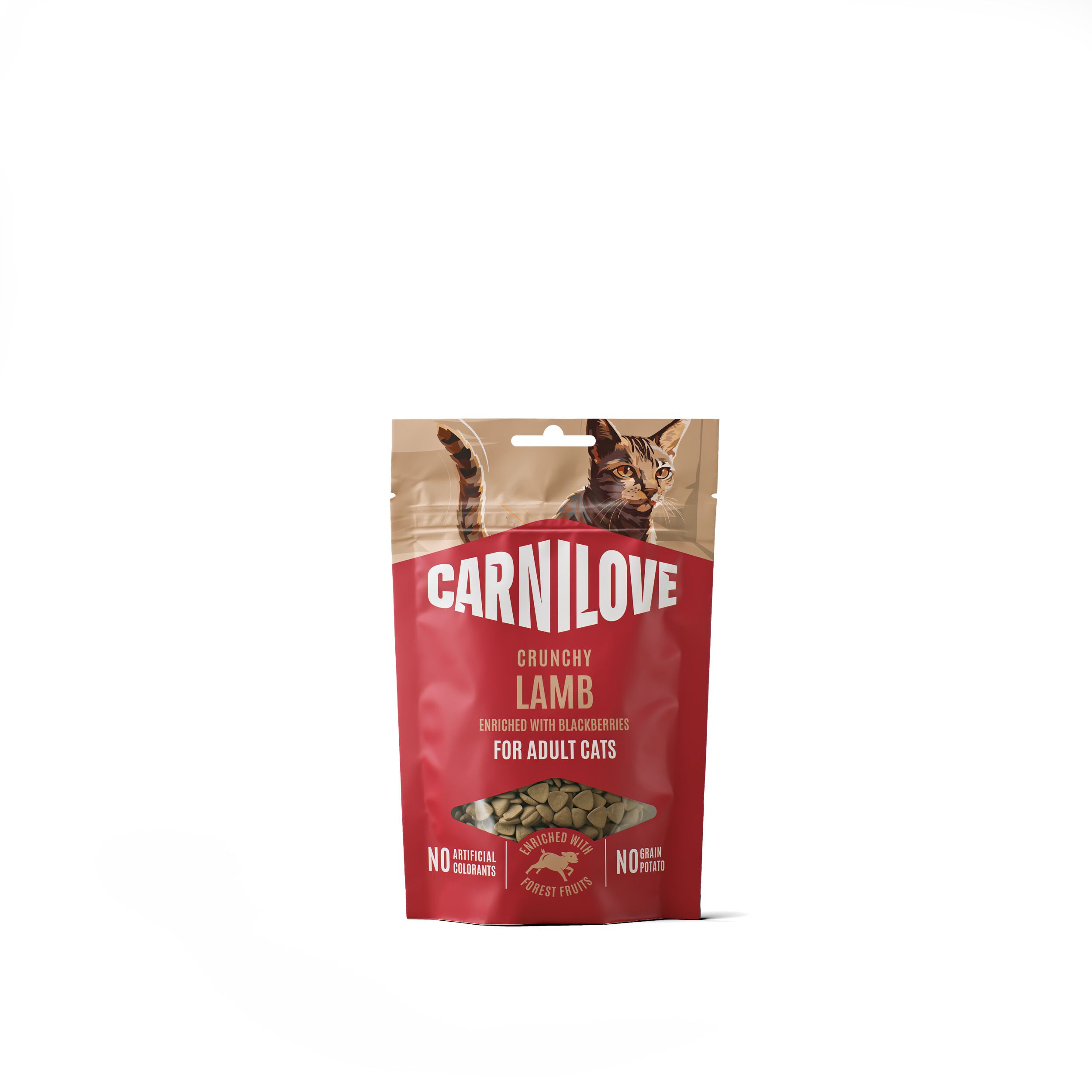 8595602582532.jpg Carnilove Lamb with Blackberries maiused kassidele 50g - Pilt 1