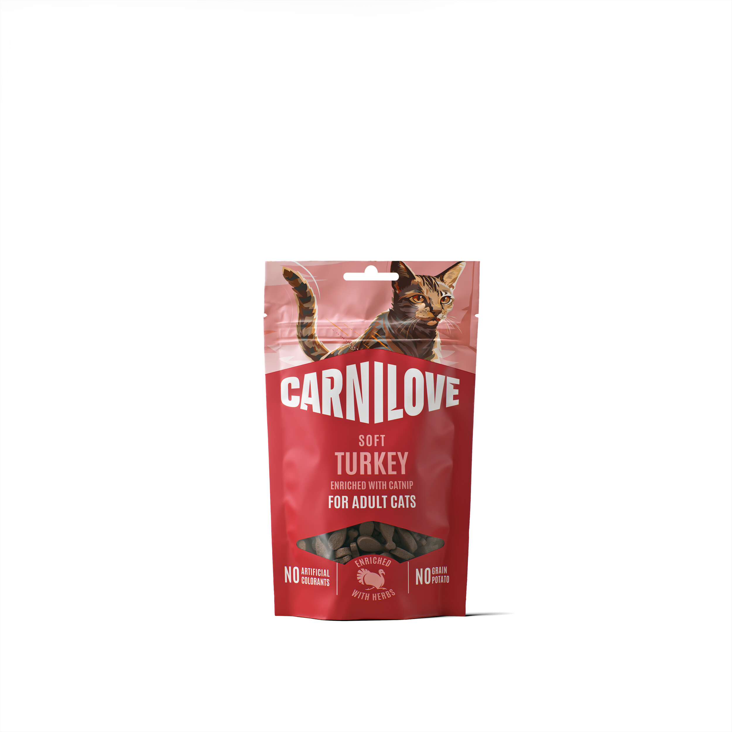 8595602582549-1.jpg Carnilove Turkey with Catnip maiused kassidele 50g - Pilt 1