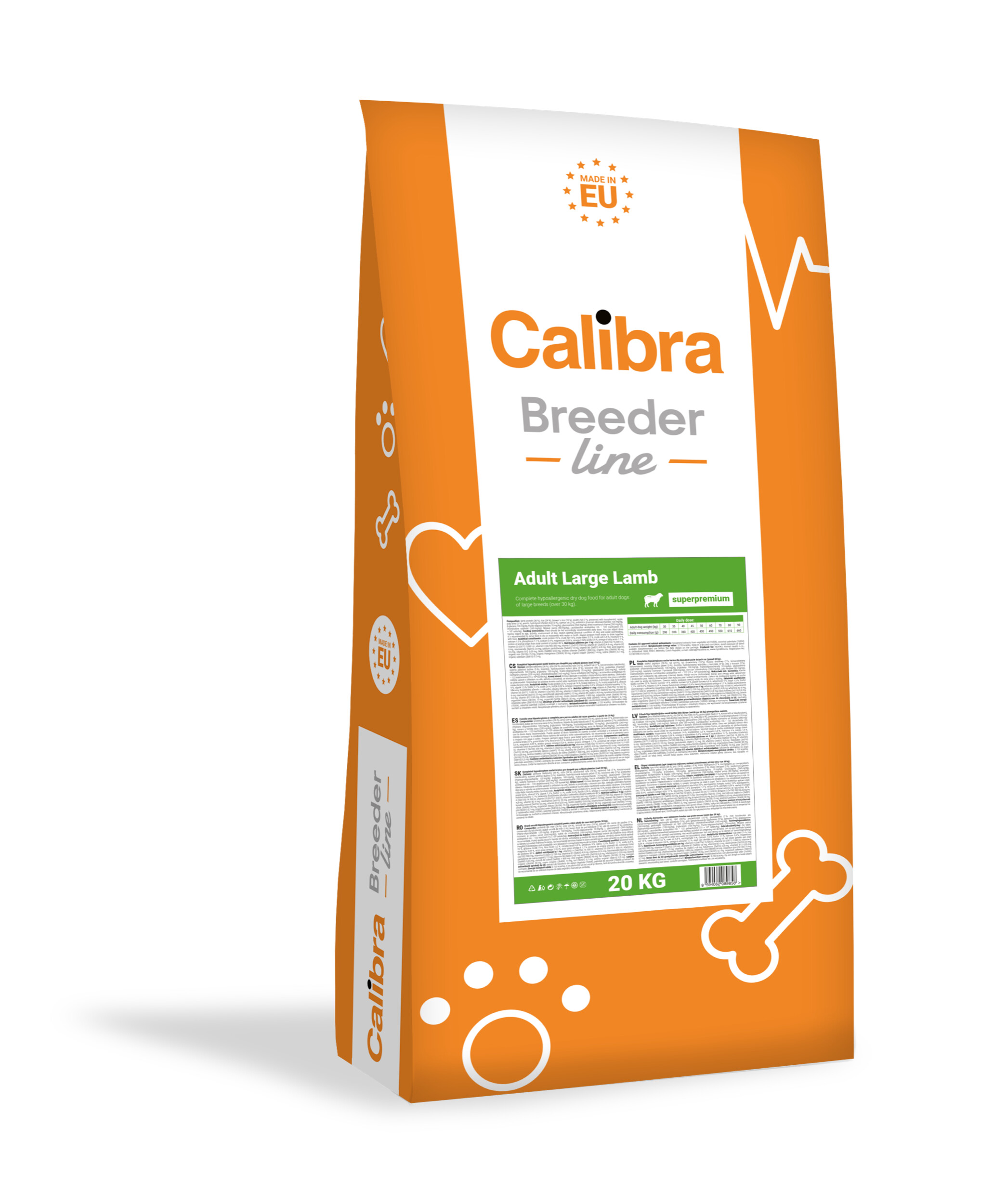 8594062089858.jpg Calibra Breeder Line Super Premium Adult Large Lamb koeratoit 20kg - Pilt 1