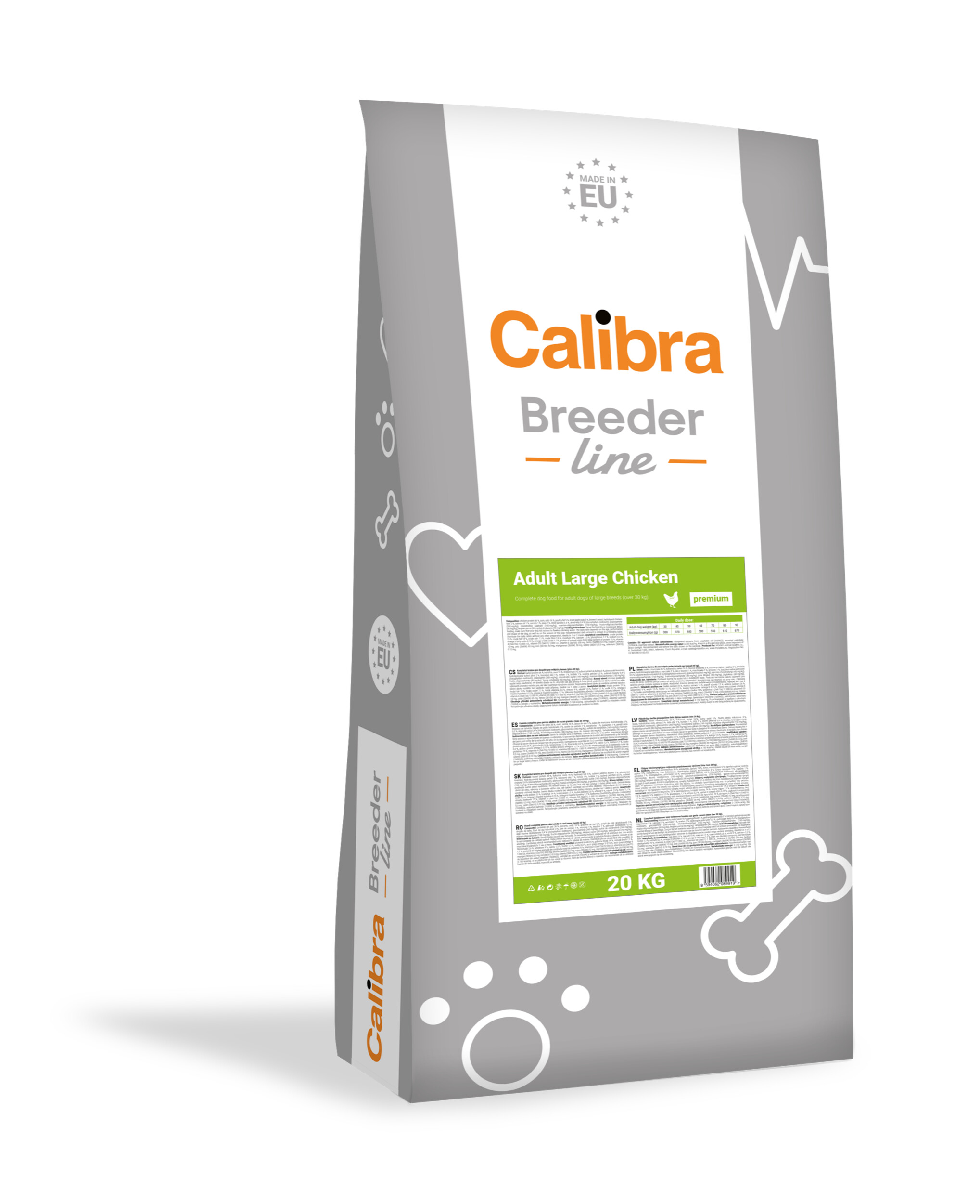 8594062089919.jpg Calibra Breeder Line Premium Adult Large Chicken koeratoit 20kg - Pilt 1