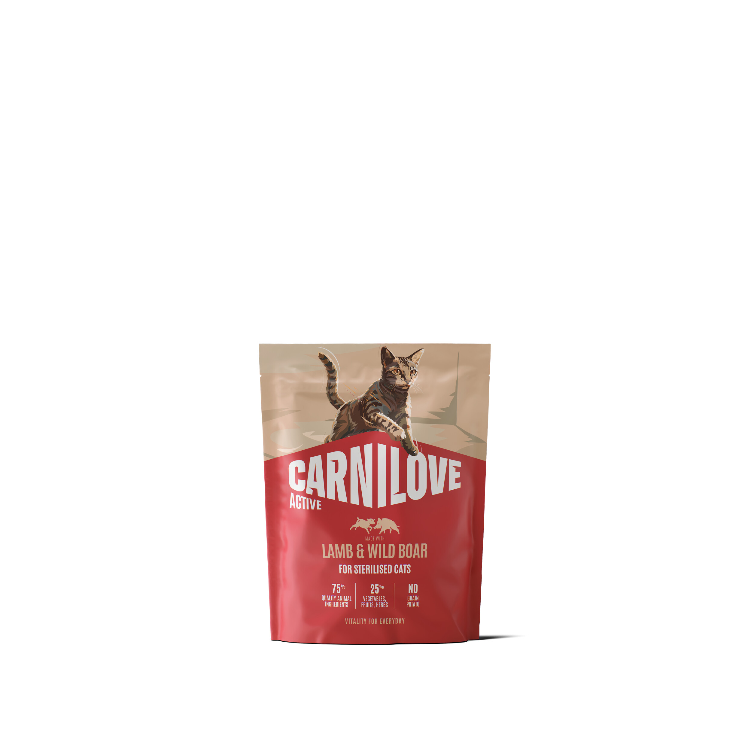 8595602581429.jpg Carnilove Active Lamb & Wild Boar Adult Sterilised kassitoit 0,4kg - Pilt 1