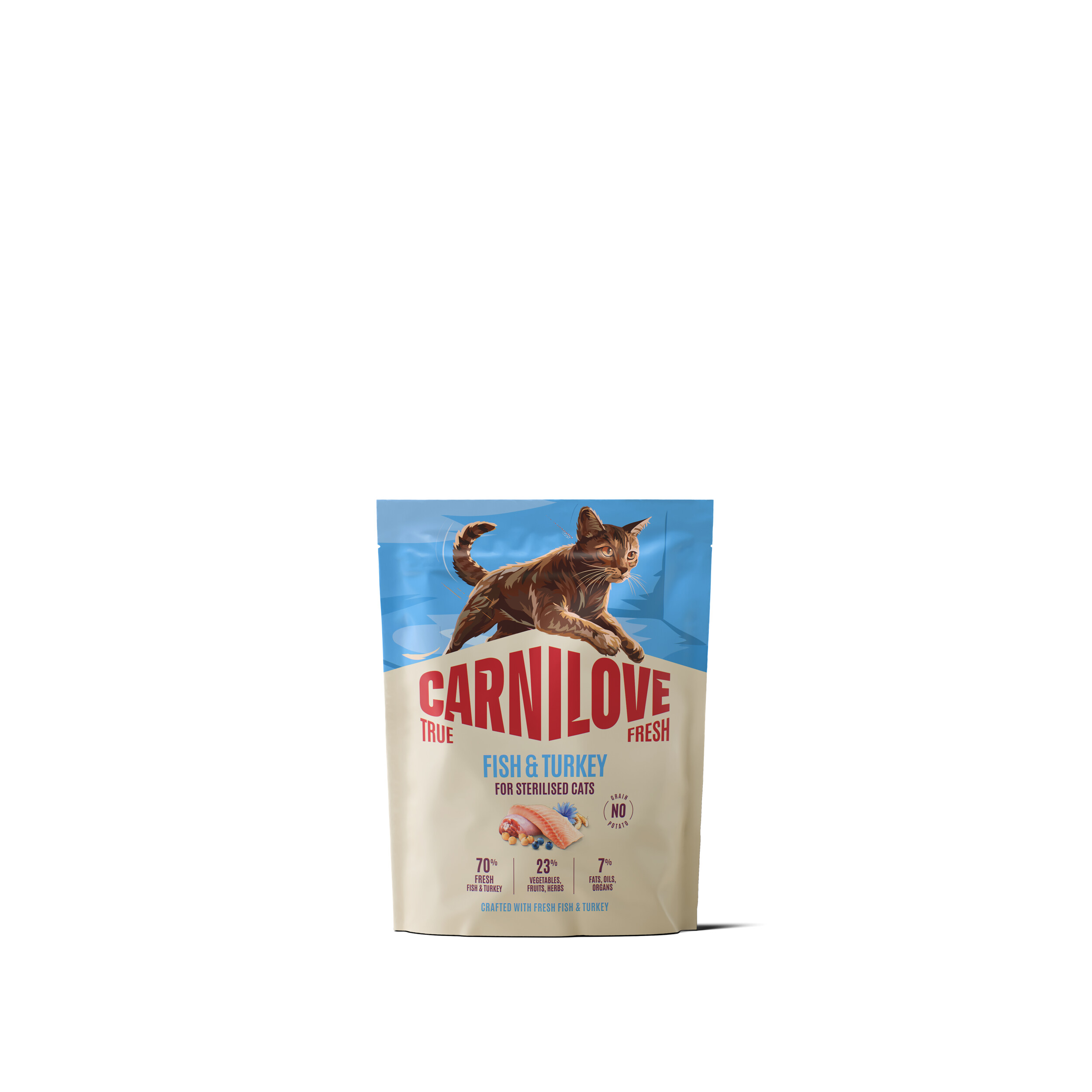8595602582389.jpg Carnilove True Fresh Fish & Turkey Adult Sterilised kassitoit 0,4kg - Pilt 1