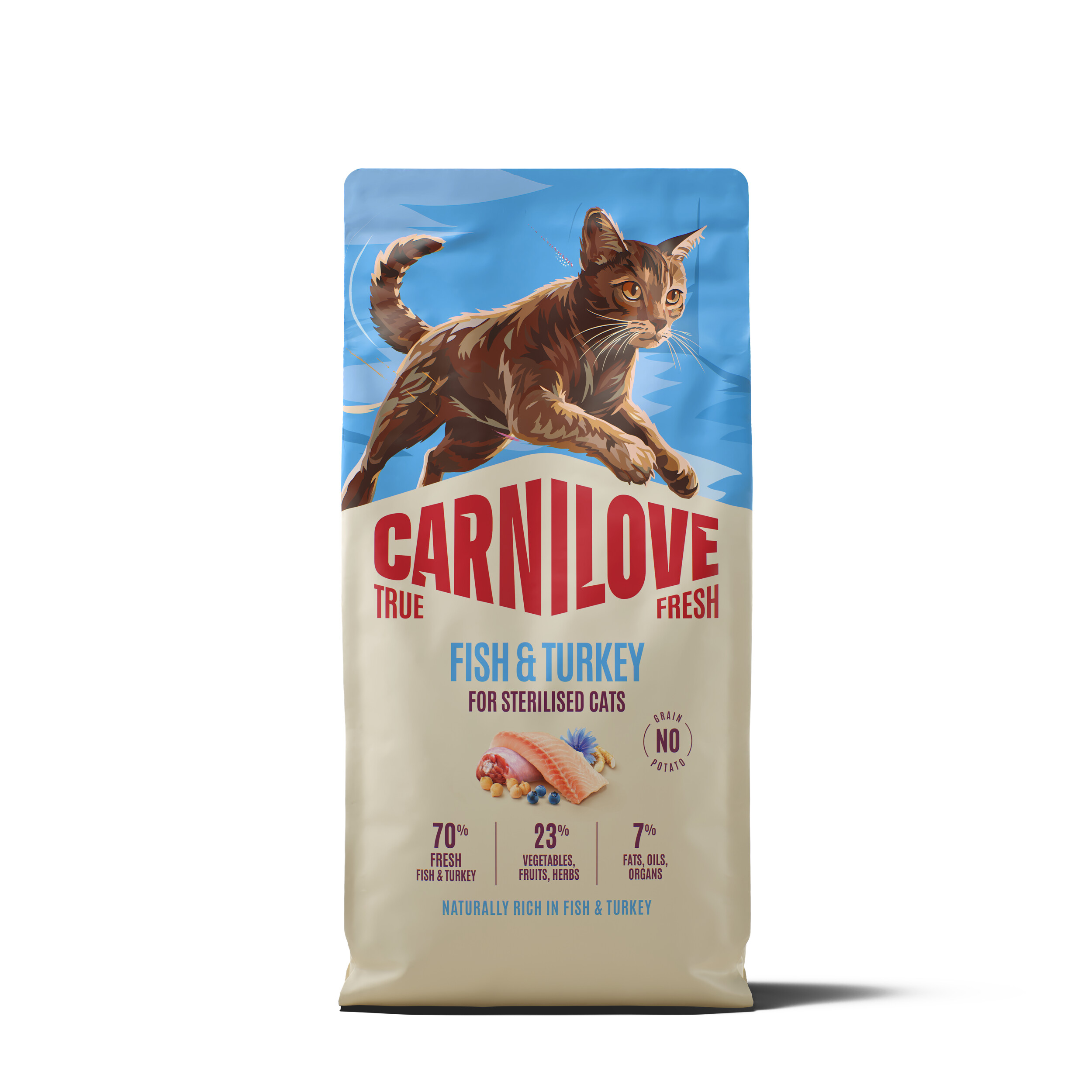 8595602582426.jpg Carnilove True Fresh Fish & Turkey Sterilised kassitoit 6kg - Pilt 1