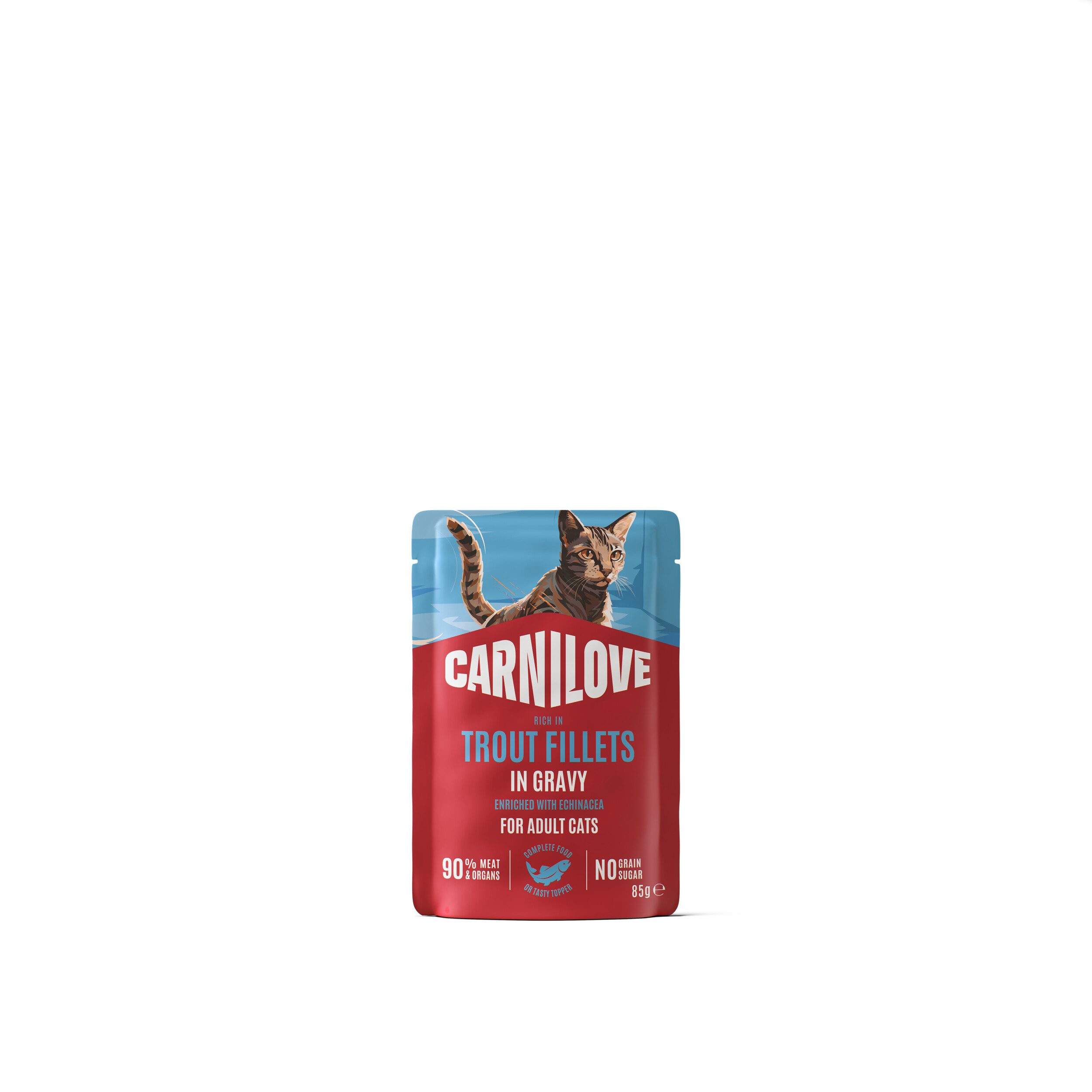 8595602582723.jpg Carnilove Trout with Echinacea konserv täiskasvanud kassidele 85g - Pilt 1
