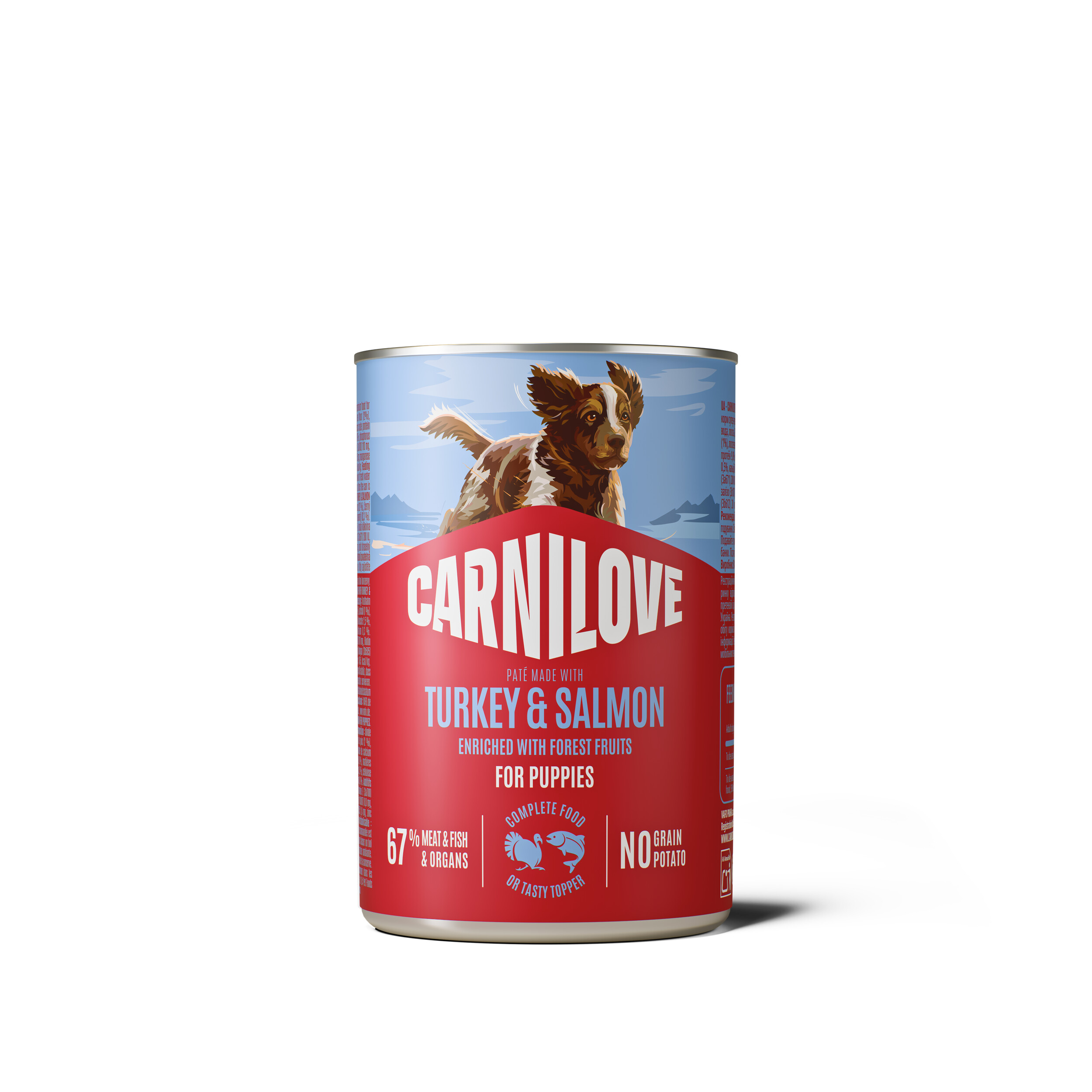 8595602582815.jpg Carnilove Turkey & Salmon konserv kutsikatele 400g - Pilt 1